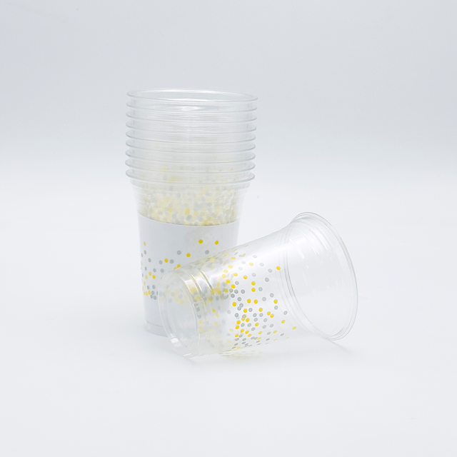 32oz klare Einweg-Trinkbecher aus Kunststoff mit individuellem Logo