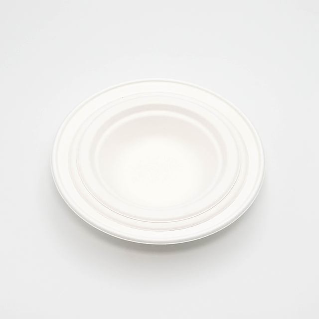 Source Factory Customization Gute Qualität biologisch abbaubare Bagasse-Kunststoff-Suppenschüssel mit Deckel