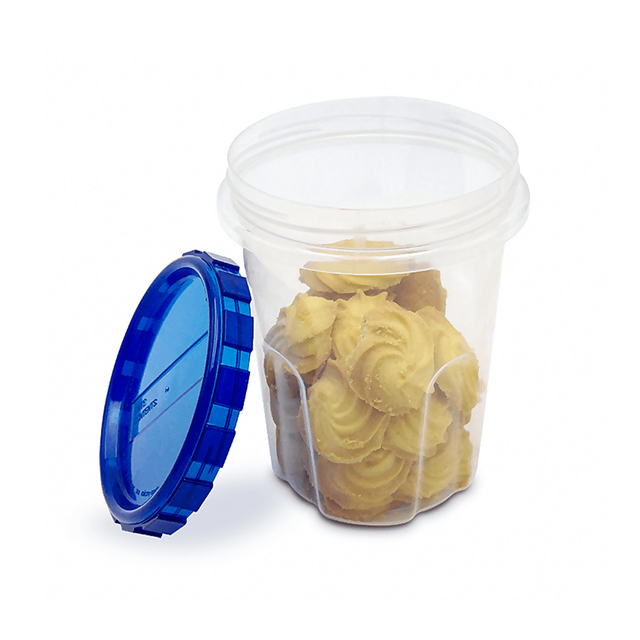 Luftdichter, spülmaschinenfester 32-Unzen-Lebensmittelbehälter aus Kunststoff mit Drehdeckel in individueller Farbe