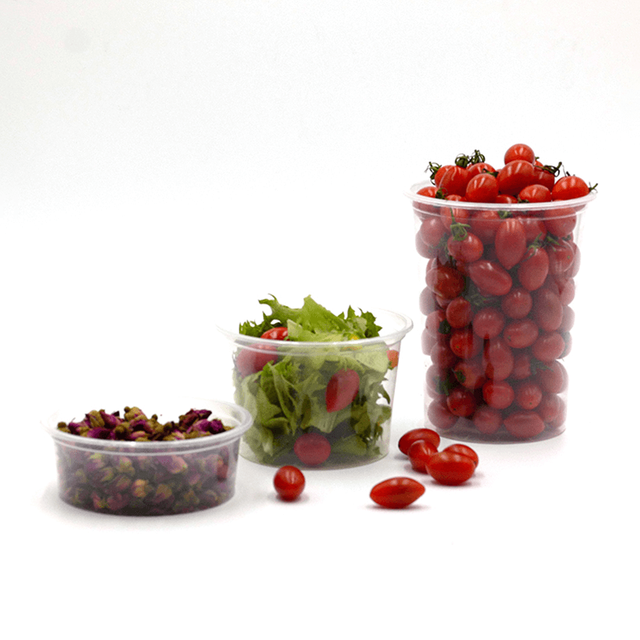 Suppenverpackung zum Mitnehmen, 16-Unzen-Einweg-Plastikbecher mit Deckel