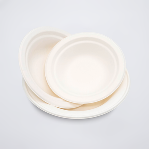 Source Factory Customization Gute Qualität biologisch abbaubare Bagasse-Kunststoff-Suppenschüssel mit Deckel